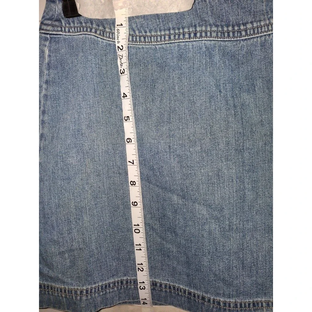 Gap Denim Basics Blue Jean Skirt Women's Size 4 100% Cotton Mini